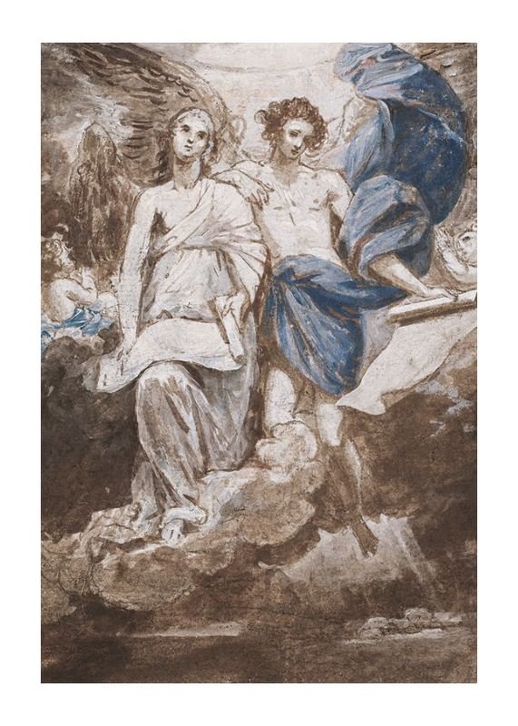 Ámor, Megcsípett Egy méh, Anyja dédelgeti Benjamin West-12