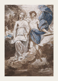 Cupidon, piqué par une abeille, est chéri par sa mère Par Benjamin West-5