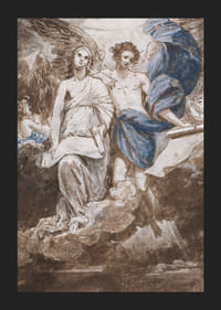 Cupidon, piqué par une abeille, est chéri par sa mère Par Benjamin West-7