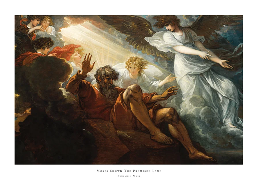 Moses Shown The Promised Land By Benjamin West-12