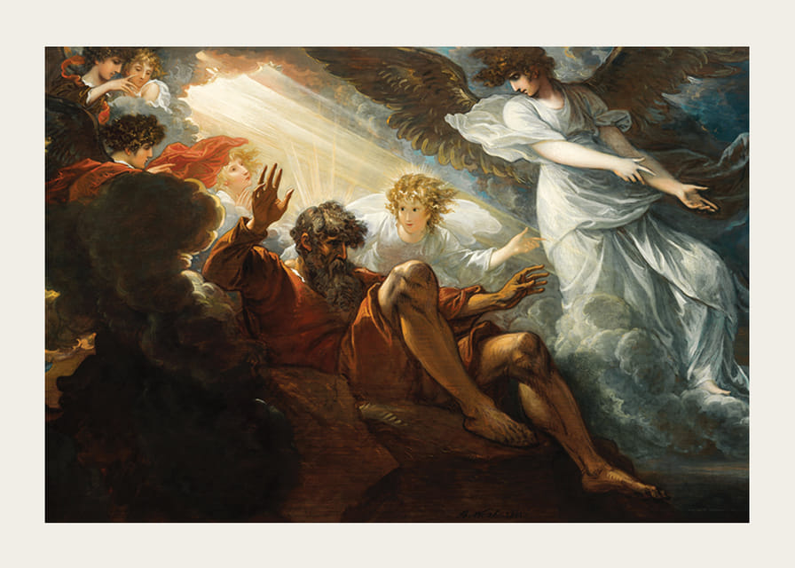 Moses wird das gelobte Land gezeigt Von Benjamin West-12