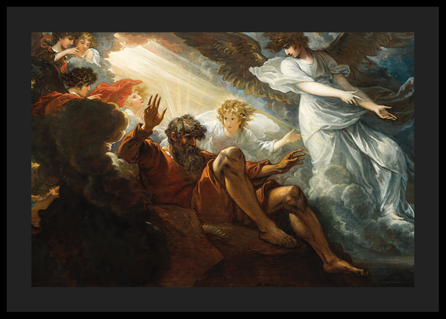 Moses wird das gelobte Land gezeigt Von Benjamin West-12