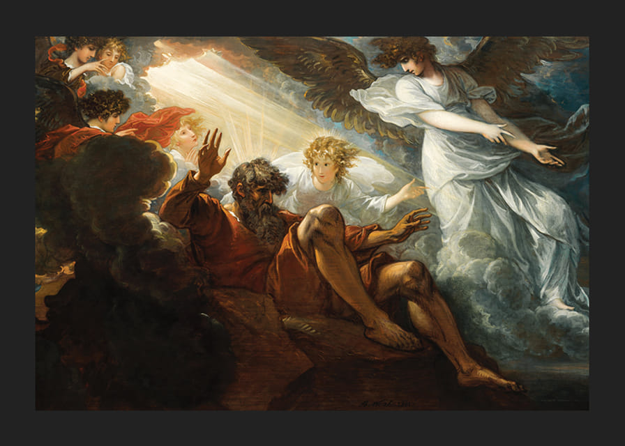 Moses wird das gelobte Land gezeigt Von Benjamin West-12