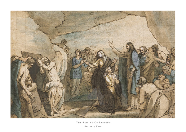 Plakatas The Raising Of Lazarus By Benjamin West