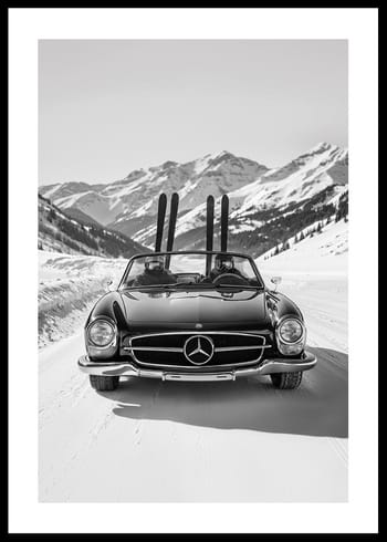 Poster Skiing In My Mercedes-Benz