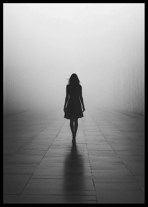 Posts where a woman walks alone in the silence-12