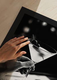 Cartaz que mostra como um martini deve ser apreciado-9