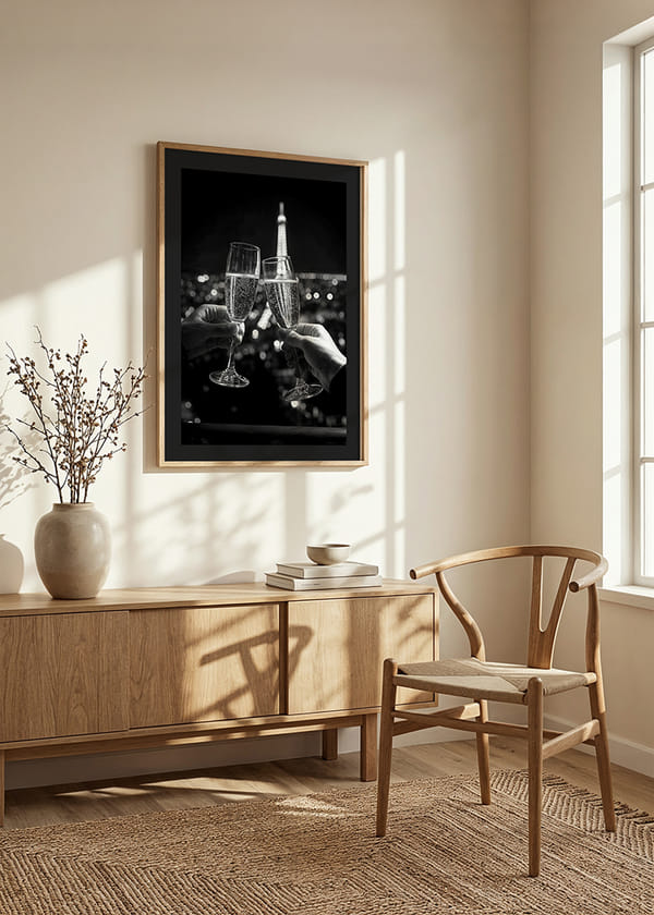 Poster Champagne Toast In Paris crossfade