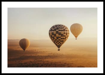 Poster Desert Balloon Voyage