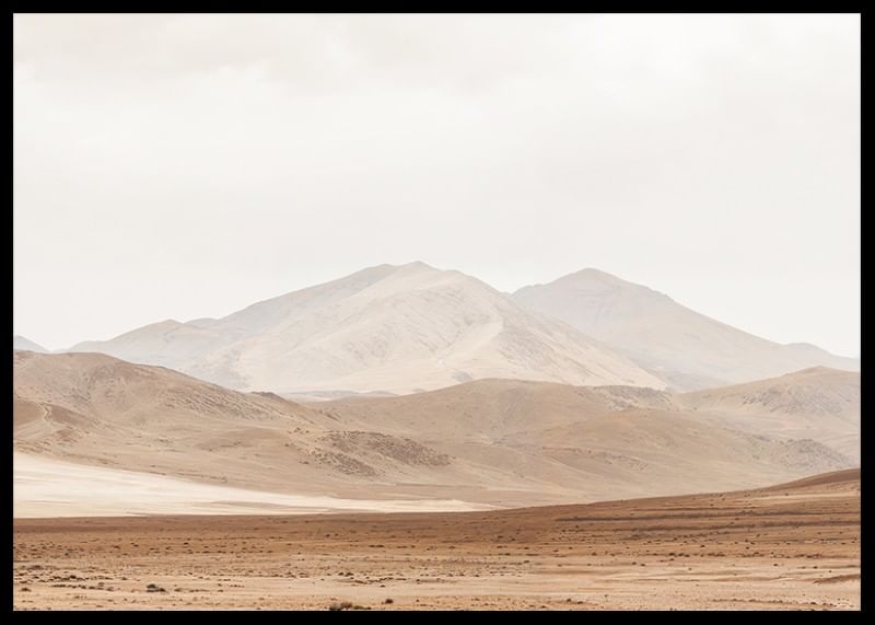 Affiche avec une belle image naturelle d'un paysage désertique avec des montagnes-12