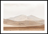 Poster with a beautiful nature image of a desert landscape with mountains-0