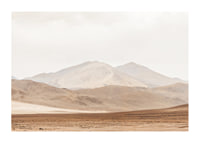 Poster with a beautiful nature image of a desert landscape with mountains-1