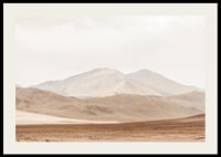 Poster with a beautiful nature image of a desert landscape with mountains-2