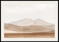 Poster with a beautiful nature image of a desert landscape with mountains-2