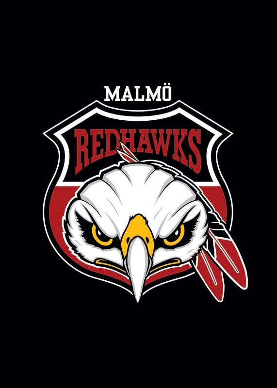 Logo Svart Malmö Redhawks-12
