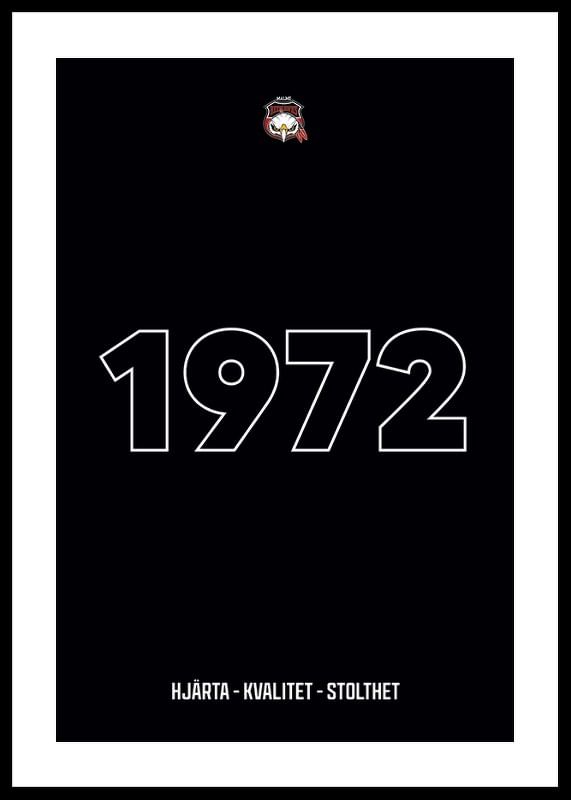 Poster 1972 Malmö Redhawks