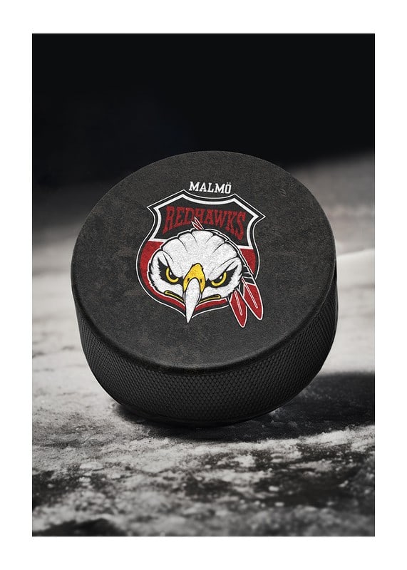 Poster Hockeypuck Malmö Redhawks