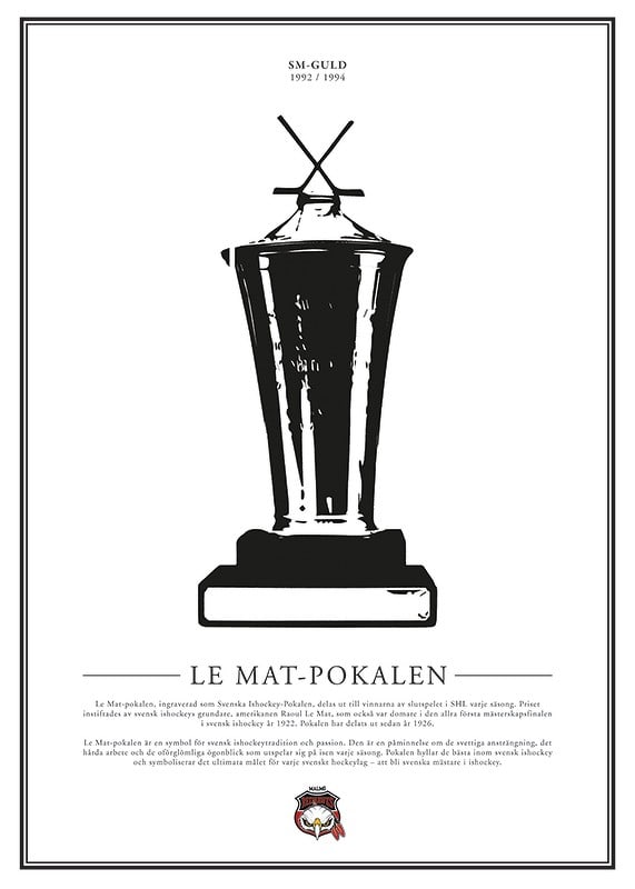 Poster Le Mat Pokalen Malmö Redhawks