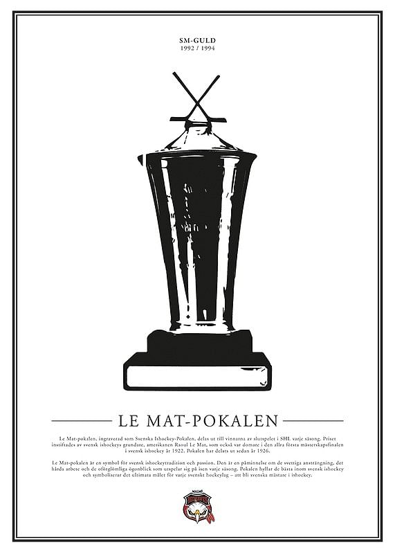 Poster Le Mat Pokalen Malmö Redhawks