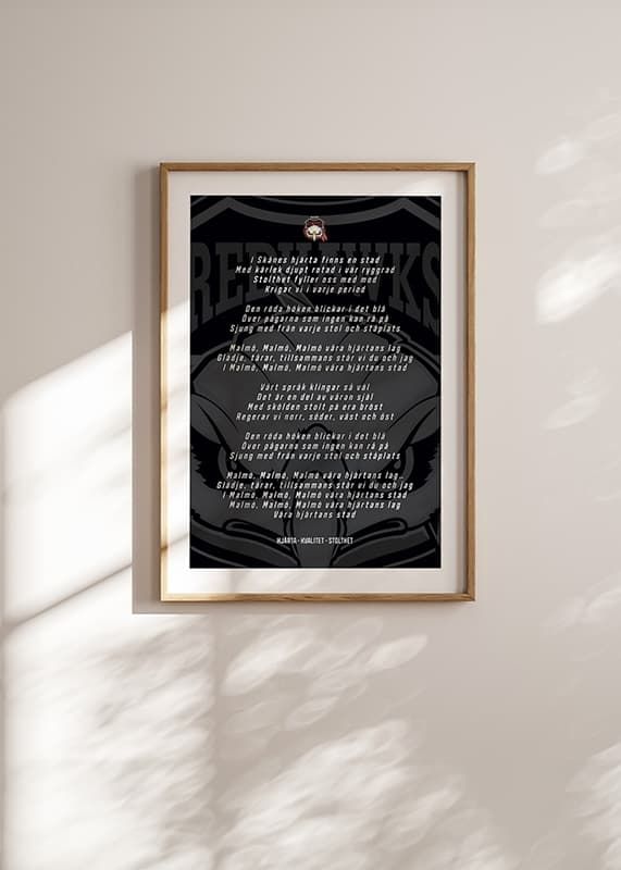 Poster Hymn Malmö Redhawks crossfade