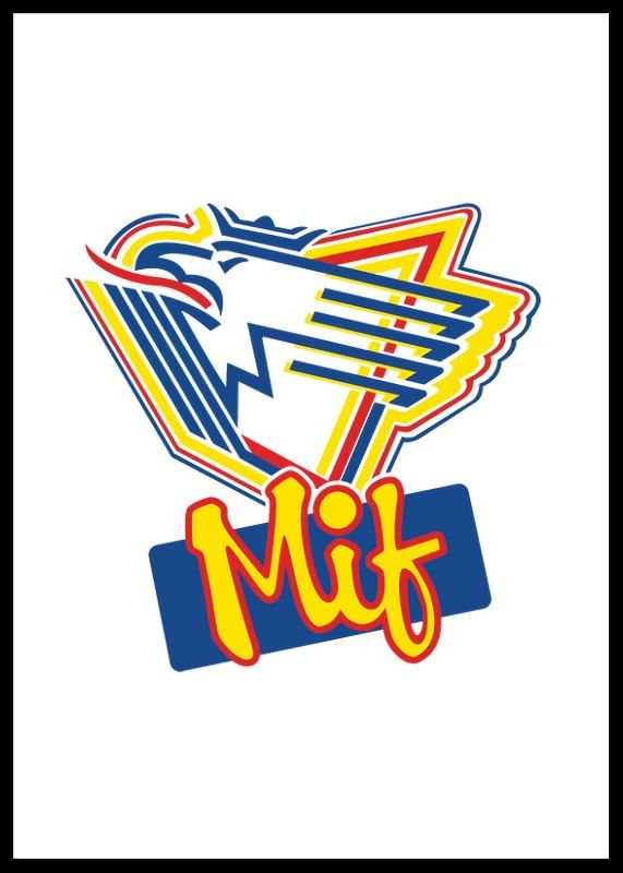 Poster 80-tals Logo Malmö Redhawks