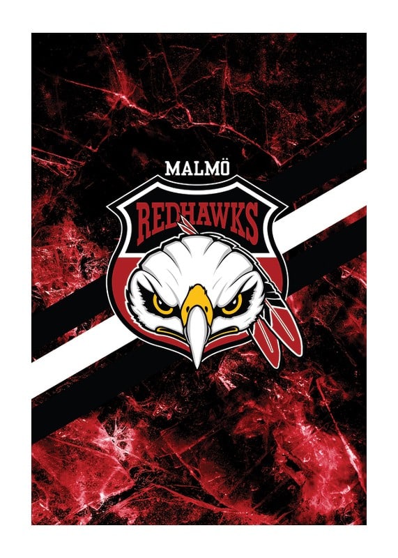 Poster Logo Stripes Malmö Redhawks