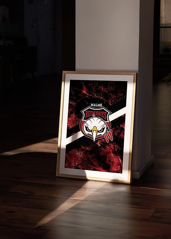 Poster Logo Stripes Malmö Redhawks crossfade