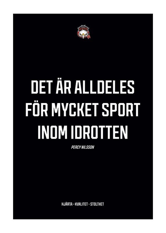 Poster För Mycket Sport Malmö Redhawks