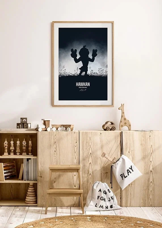 Poster Hawkan Silhuett Malmö Redhawks crossfade