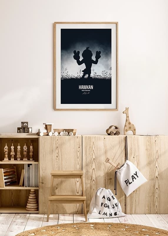 Poster Hawkan Silhuett Malmö Redhawks crossfade