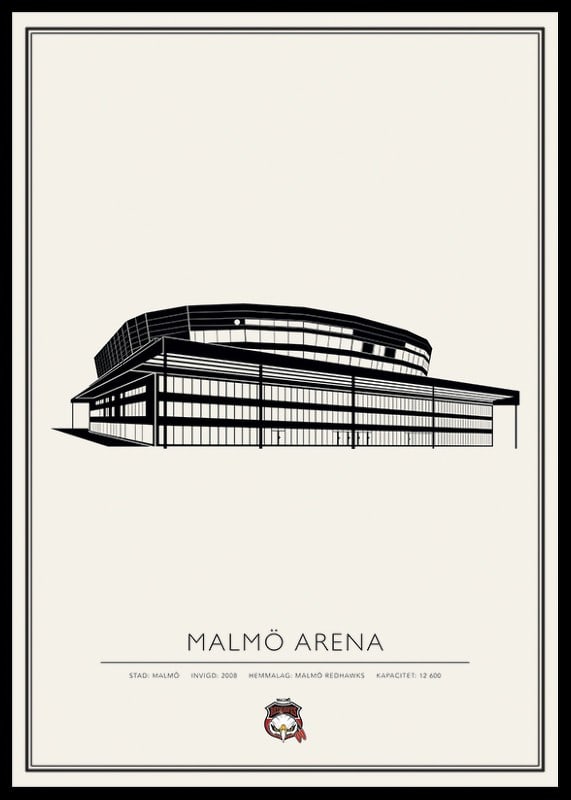 Malmö Arena Vintage Nr1 Malmö Redhawks-12