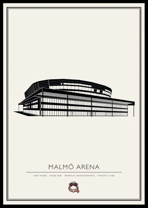 Malmö Arena Vintage Nr1 Malmö Redhawks-12