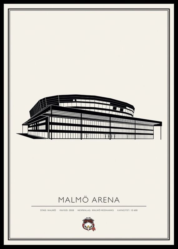 Malmö Arena Vintage Nr1 Malmö Redhawks-12