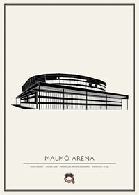 Malmö Arena Vintage Nr1 Malmö Redhawks-1