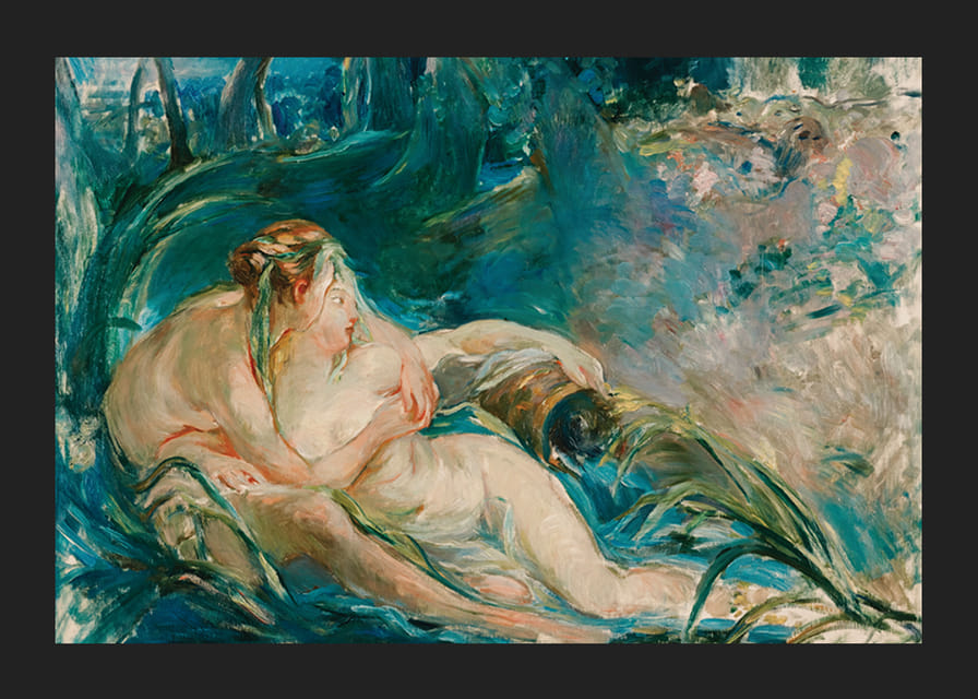 Apollo odhaľujúci svoje božstvo pastierke Issé od Berthe Morisot-12