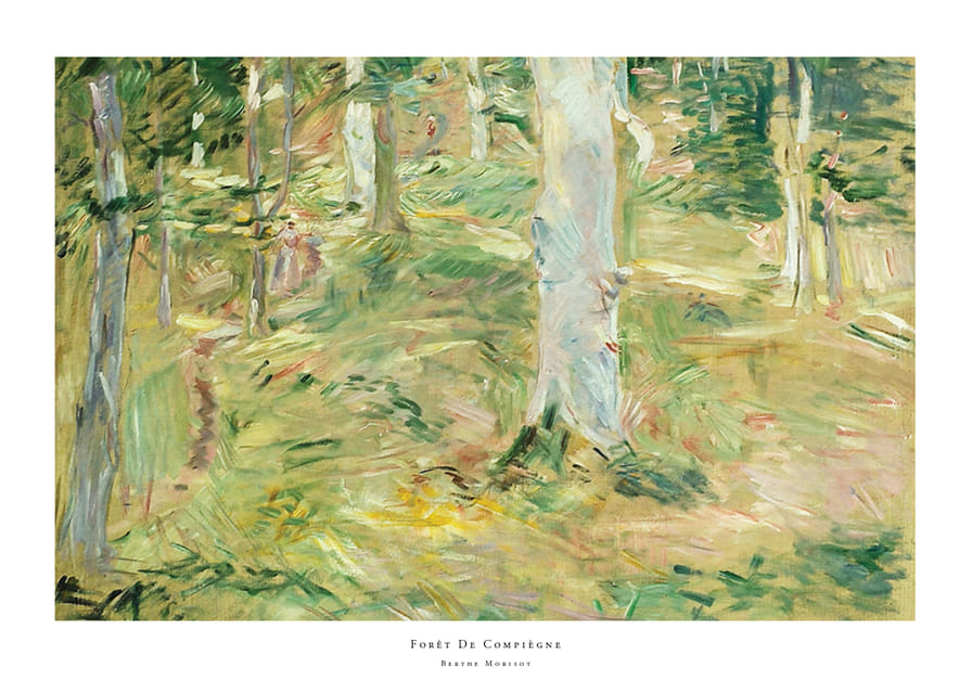 Forêt De Compiègne By Berthe Morisot-12