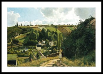 Poster Jalais Hill Pontoise By Camille Pissarro