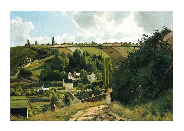 Plagát Jalais Hill Pontoise By Camille Pissarro