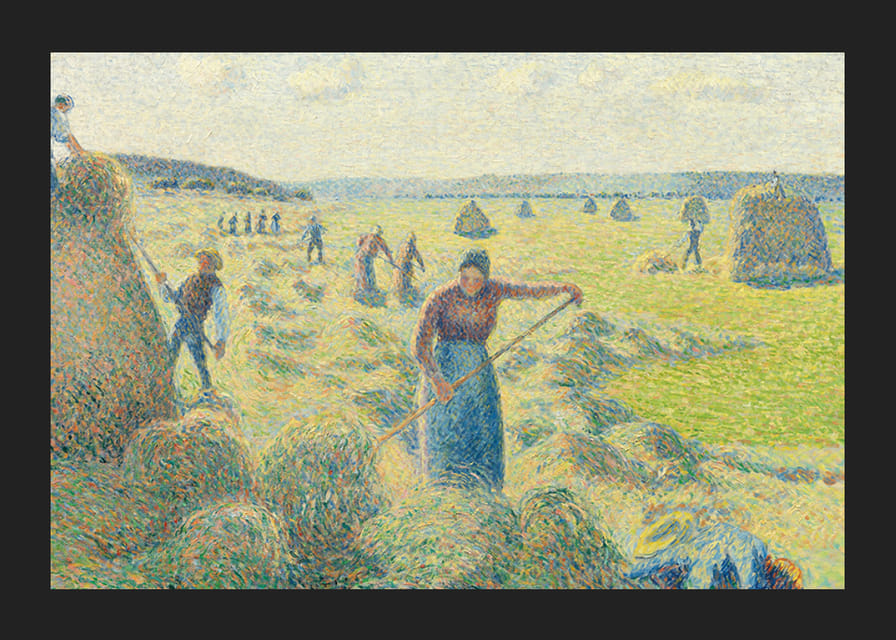 Žatva sena, Éragny Camille Pissarro-12