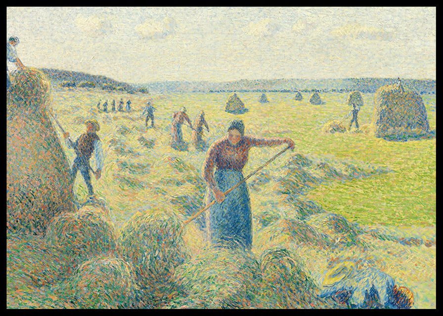 The Hay Harvest, Eragny By Camille Pissarro-12