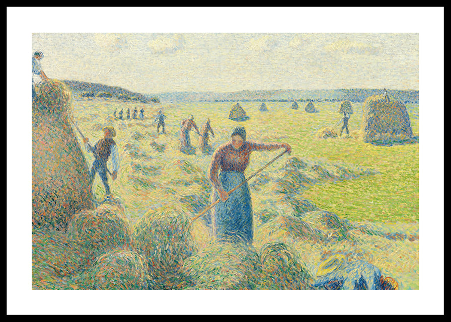 The Hay Harvest, Eragny By Camille Pissarro-12