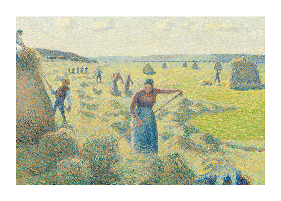 The Hay Harvest, Eragny By Camille Pissarro-12