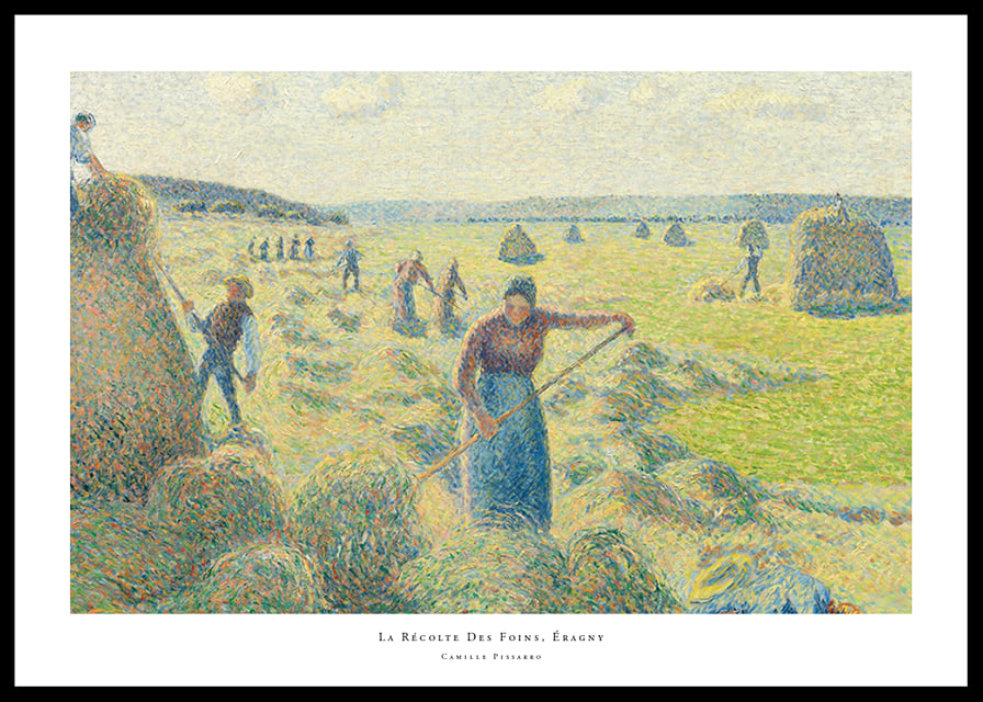 The Hay Harvest, Eragny By Camille Pissarro-12