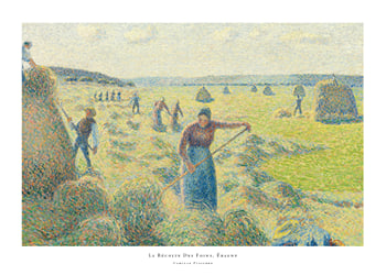 Plakat La Récolte Des Foins Éragny By Camille Pissarro