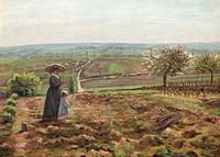 Rouen Road, The Heights of Hautil, Pontoise Camille Pissarro-3