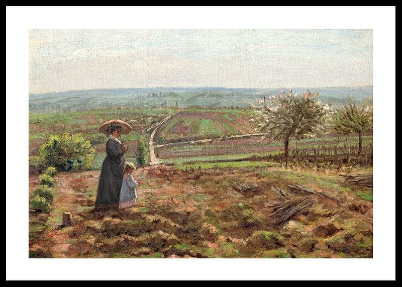 Rouen Road, The Heights of Hautil, Pontoise Camille Pissarro-12