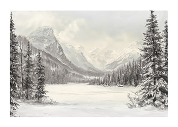 Poster Frozen Mountain Haven