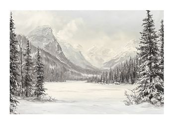 Poster Frozen Mountain Haven