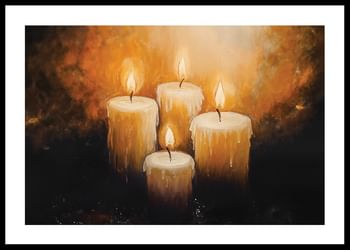 Poster Candles Of Warmth And Light