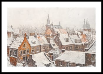 Poster Snowfall In The Old Town